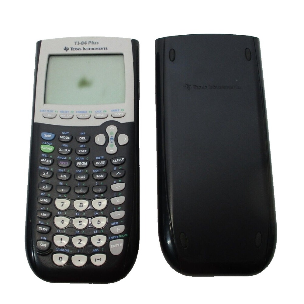Texas Instruments Ti-84 Plus Graphing Calculator no battery cover / batteries in